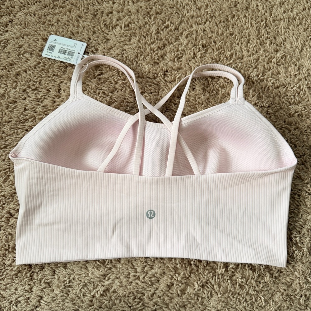 lululemon athletica Light Pink Strappy Sports Bra
